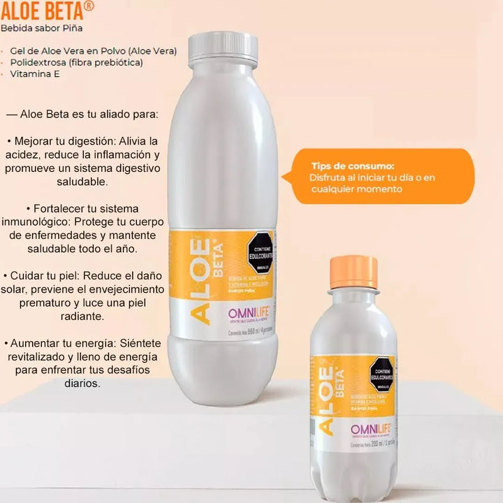 Aloe Beta Omnilife X 5 Piña - Imagen 3