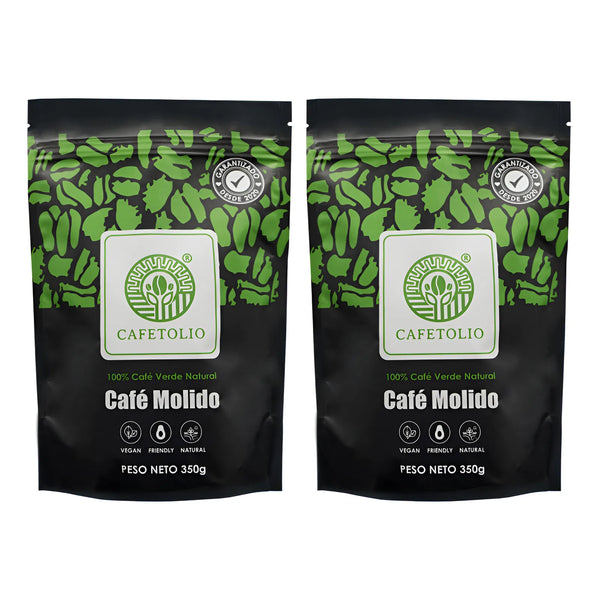 2 Cafe Verde Cafetolio Para Adegazar 100% Puro Y Original Amargo Suave - Imagen 1