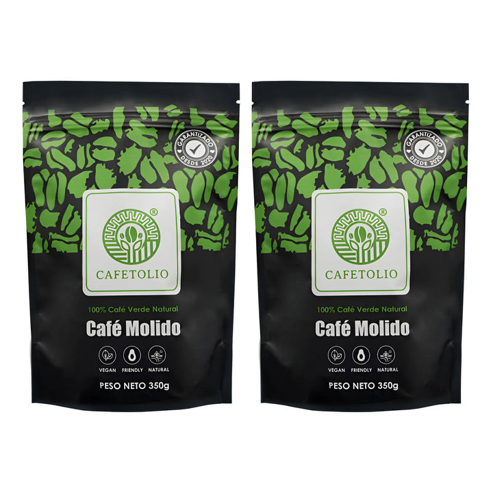 2 Cafe Verde Cafetolio Para Adegazar 100% Puro Y Original Amargo Suave - Imagen 1