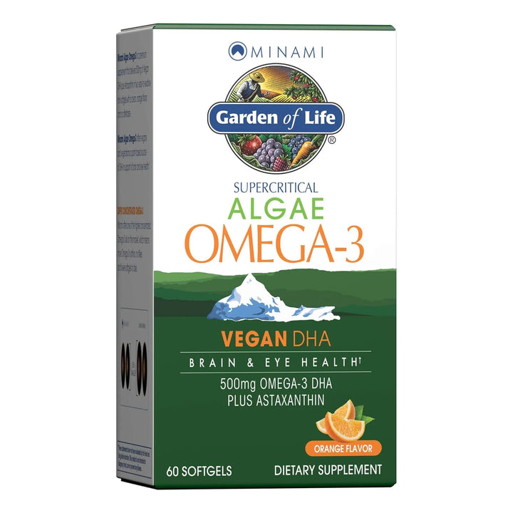 Aceite De Algas Omega 3 Dha 500 Mg Sabor Naranja Salud Cereb - Imagen 1
