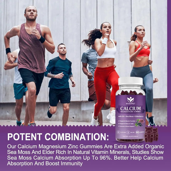 Gomitas De Calcio Magnesio Zinc Con Vitamina D3 Alta Absorci - Imagen 6