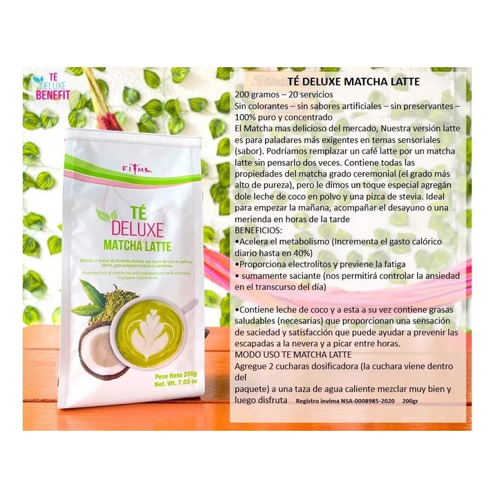 Te Deluxe Matcha Latte Benefit Latte - Imagen 2