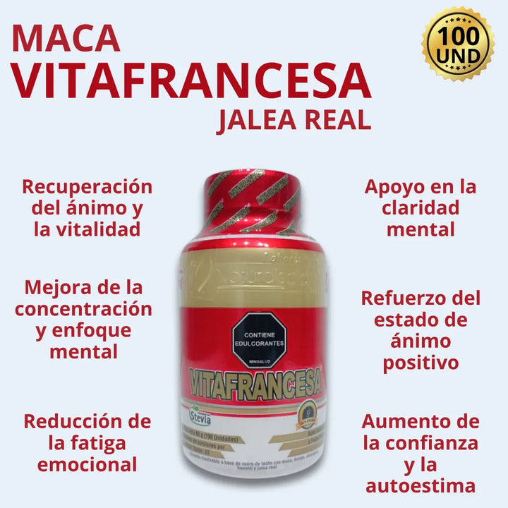 Vitafrancesa Maca Jalea Real Frutos Rojos - Imagen 2