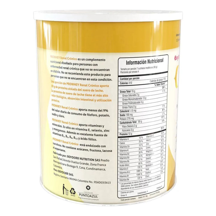 Prowhey Renal Crónico Boydorr Tarro X 378 G - Imagen 2