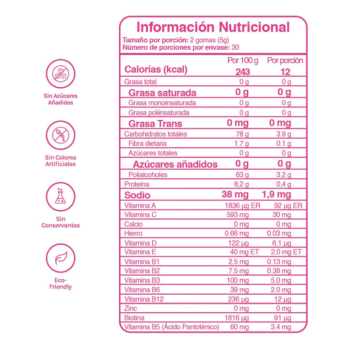 Gomitas Gooms Suplemento Multi Naranja - Imagen 5