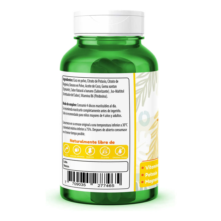 Potasio + Magnesio + Vita B6 180tabs Banano - Imagen 2