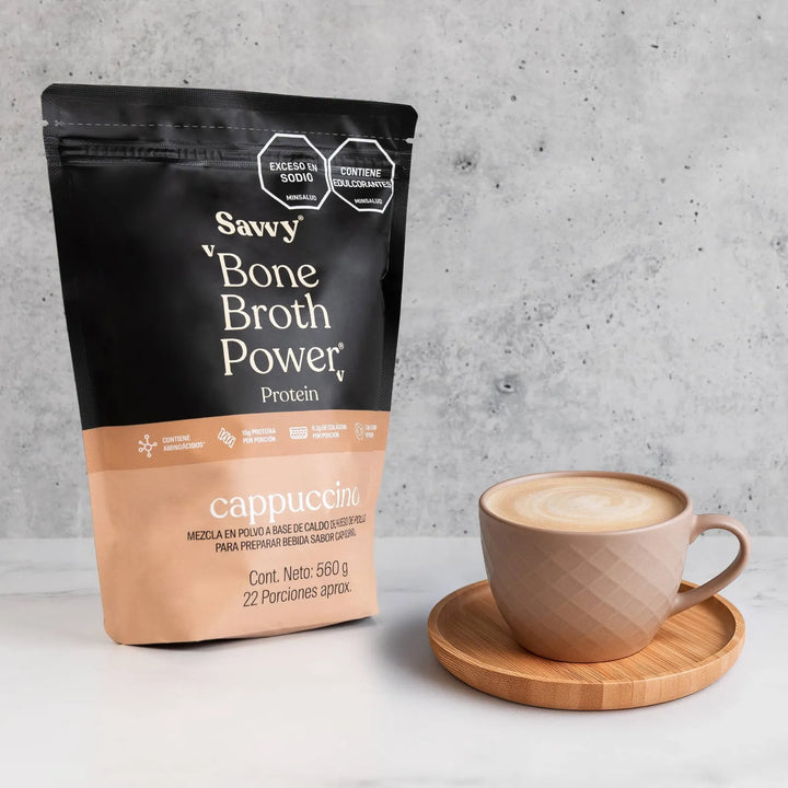 Proteína Savvy Capuccino Bone Broth - Imagen 2