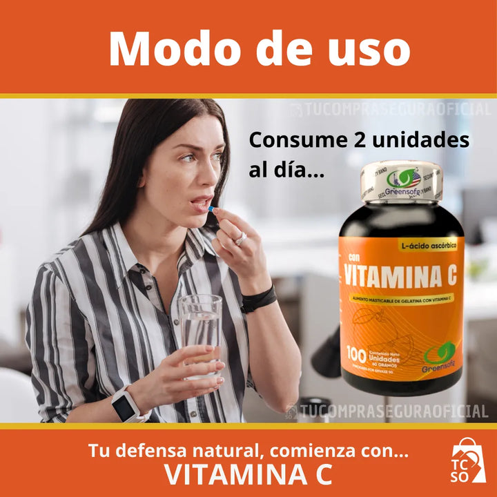 Vitamina C 1000mg Pura Acido Ascórbico Caps  Sistema Inmune Natural - Imagen 8