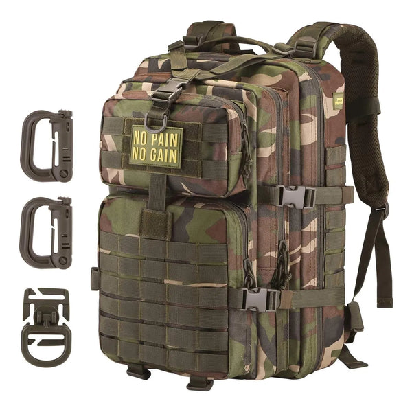 Mochila Táctica Militar Hannibal Tactical 36L Resistente Al Agua Con Sistema Molle