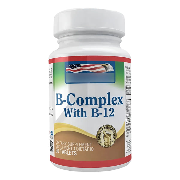 B Complex + B12-healthy America B-complex With B12 - Imagen 1