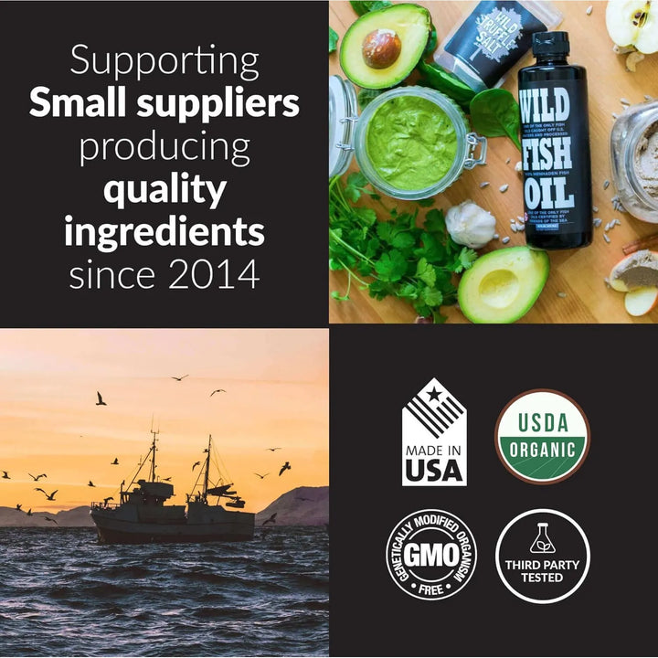 Aceite De Pescado Omega 3 Líquido De Limón 480 Ml Paquete Do - Imagen 9