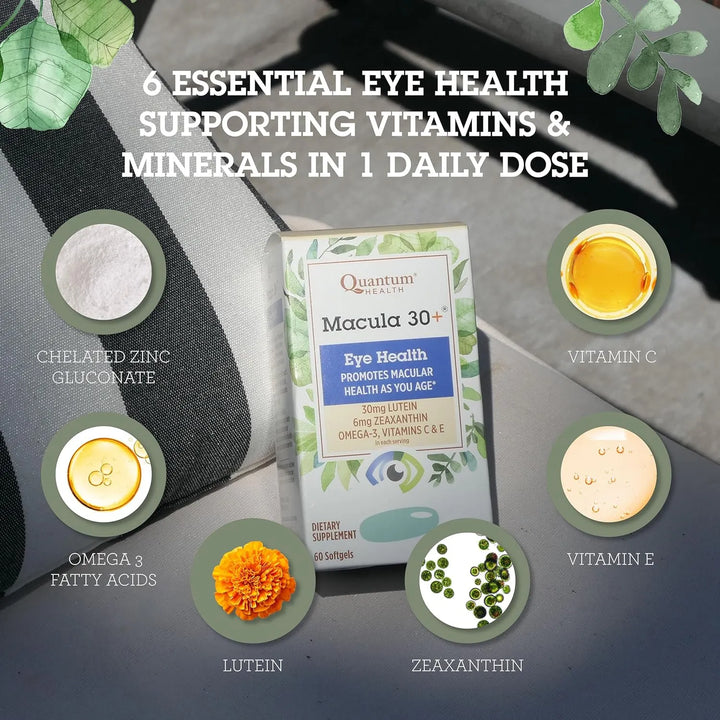 Cápsulas Blandas Salud Ocular Con Luteína Zeaxantina Omega-3 - Imagen 3