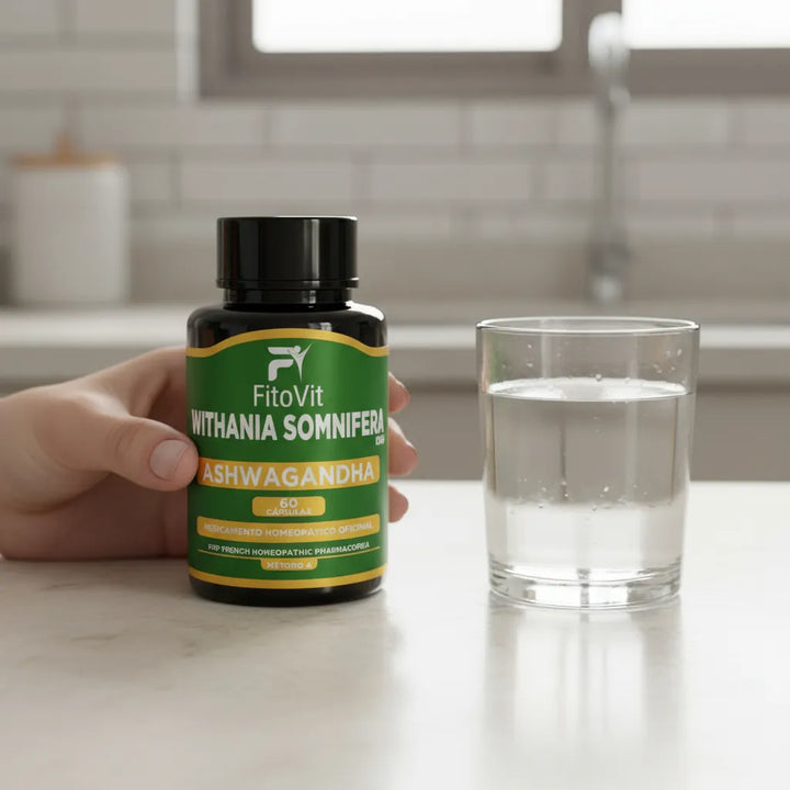 Ashwagandha Organica Y Pura 500mg Por Capsula Fitovit Original - Imagen 2