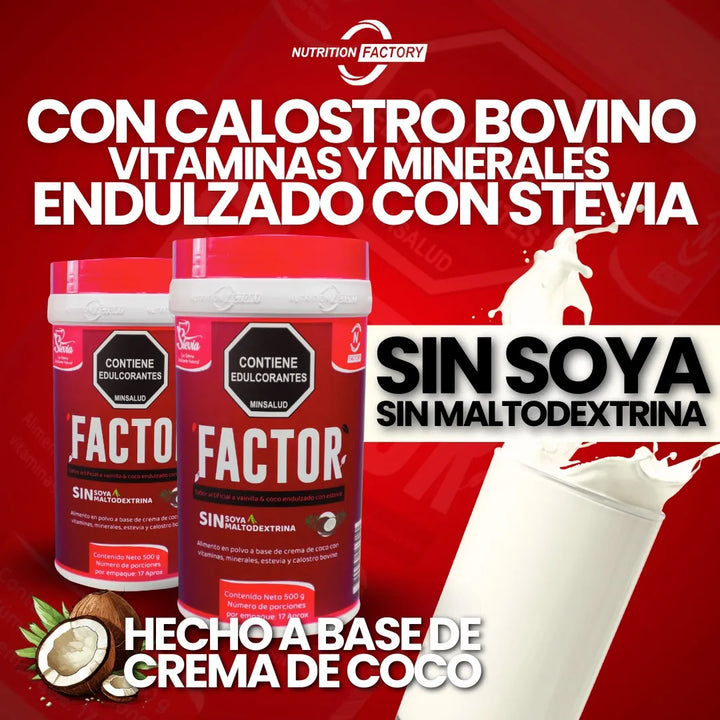 Factor Calostro Bovino Nutrition Factory 500g - Imagen 2