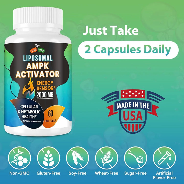 Activador Ampk 2000 Mg Liposomal Alta Absorción Berberina Di - Imagen 7