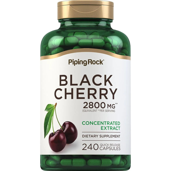 Capsulas Extracto Cereza Negra 2800 Mg 240 Unidades Suplemento Natural Sin Gluten