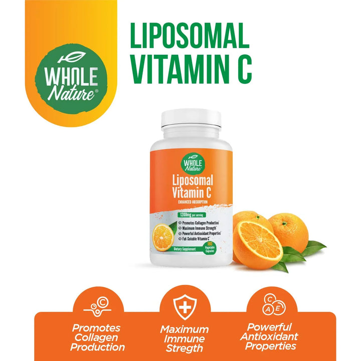 Cápsulas De Vitamina C Liposomal 1200 Mg Alta Absorción 180 - Imagen 4