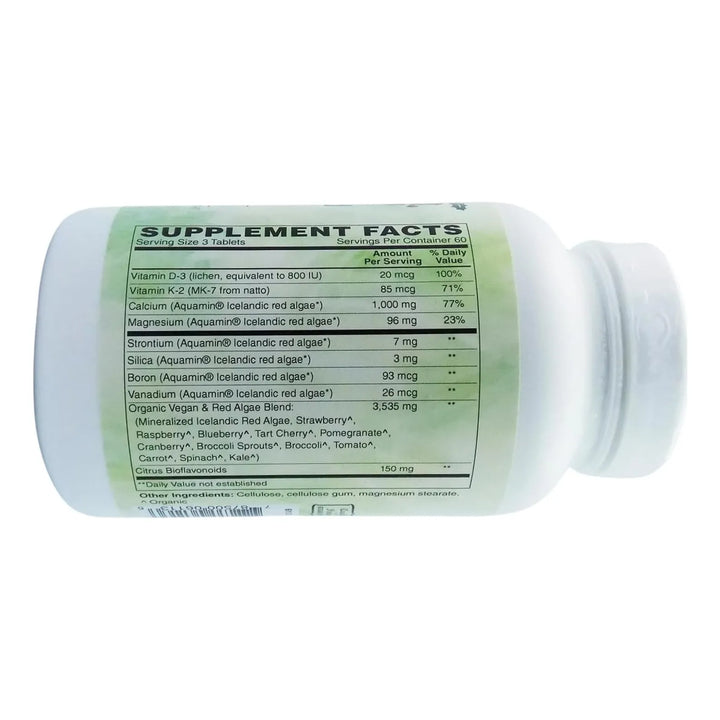 Calcio Natural A Base De Algas 1000 Mg 180 Tabletas Saludabl - Imagen 3