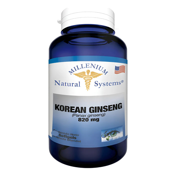 Korean Ginseng 820 Mg 60 Sg Nat Sin Sabor - Imagen 1