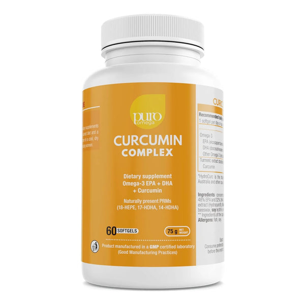 Capsulas De Curcumina De Curcuma 500 Mg Con Omega 3 Alivia Articulaciones