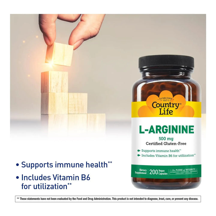 Cápsulas L-arginina 500 Mg Con Vitamina B6 200 Unidades Alta - Imagen 2