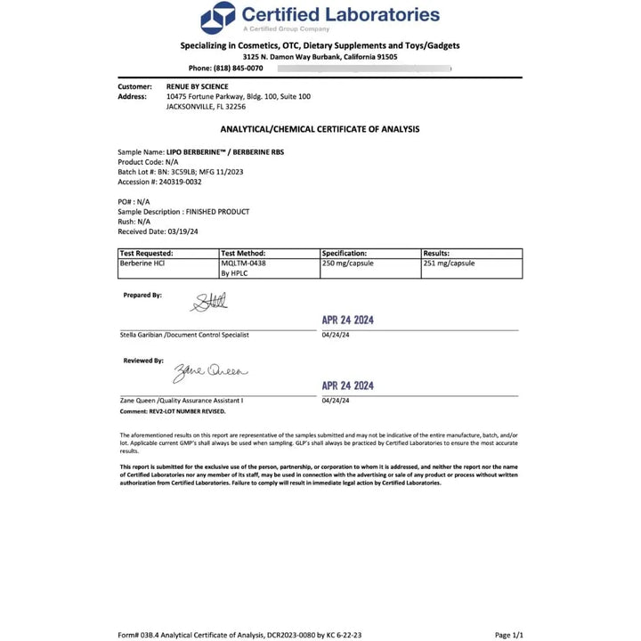 Berberina 90 Cápsulas 250 Mg Fórmula Biodisponible Alta Abso - Imagen 4