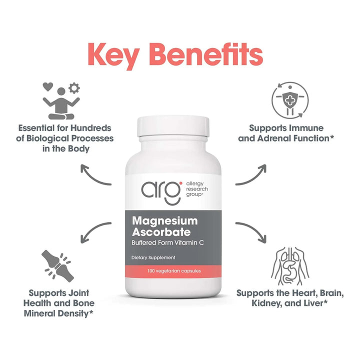 Ascorbato De Magnesio 1000 Mg Vitamina C Tamponada Apoyo Inm - Imagen 4