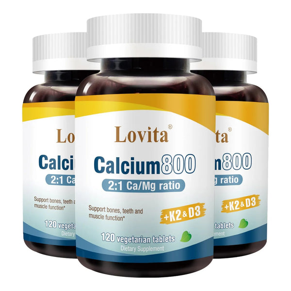Calcio Citrato 800 Mg Con Vitamina D3 K2 Y Magnesio Proporci - Imagen 1