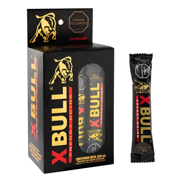 Energizante X-bull Black Caja X20 Sachet De 15 Ml - Imagen 1
