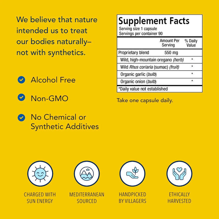 Aceite De Orégano Silvestre Digestivo Inmunológico 90 Cap - Imagen 4
