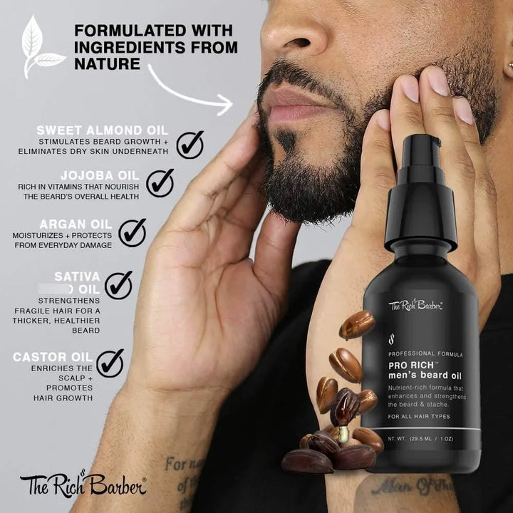 Aceite Para Barba Masculino 30 Ml Suaviza Y Promueve Crecimi Fragancia - Imagen 3