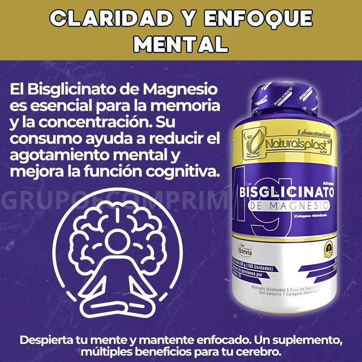Bisglicinato Magnesio X100 3uni Natural - Imagen 5