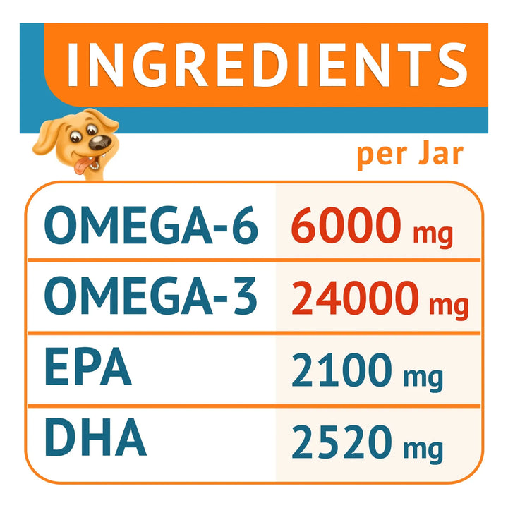 Aceite De Pescado Omega 3 Masticables Para Perros 360 Unidad - Imagen 4