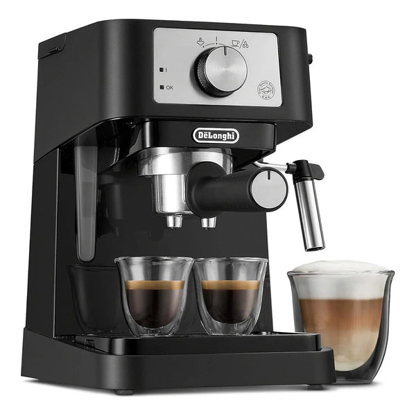 Máquina De Café Expreso Manual De'Longhi Stilosa 15 Bar Espumador Leche Negro