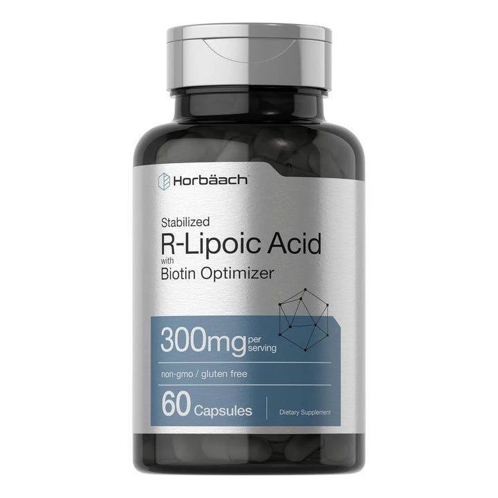 Ácido R-lipoico Estabilizado 300 Mg 60 Cápsulas Biotina - Imagen 1