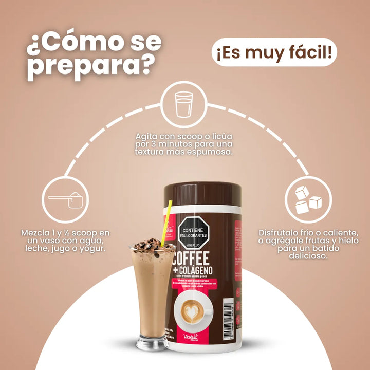 Coffee Plus Vitaliah Colágeno Hidrolizado X3 - Imagen 3