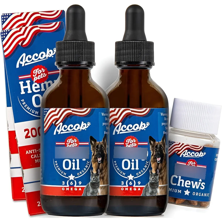 Aceite De Cáñamo Para Mascotas 200ml Alivia Ansiedad Dolor A - Imagen 1