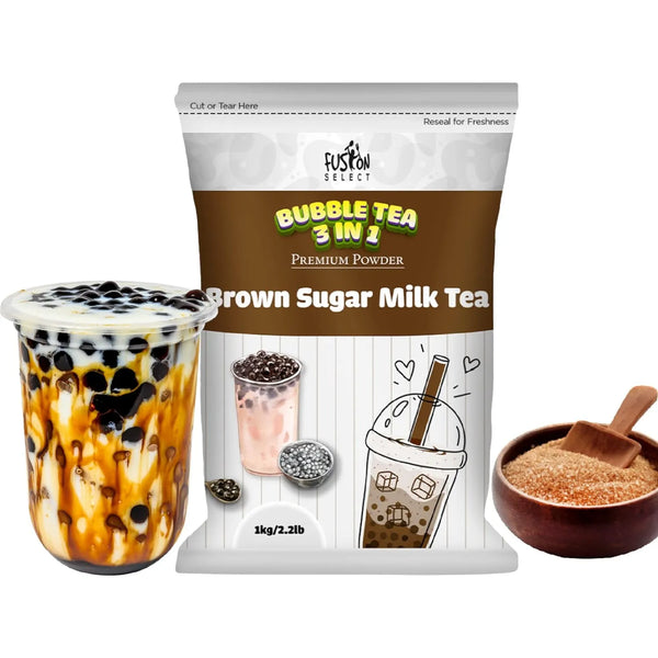 Polvo De Té Con Leche De Azúcar Morena 1 Kg Sabor 3 En 1 Cre - Imagen 1