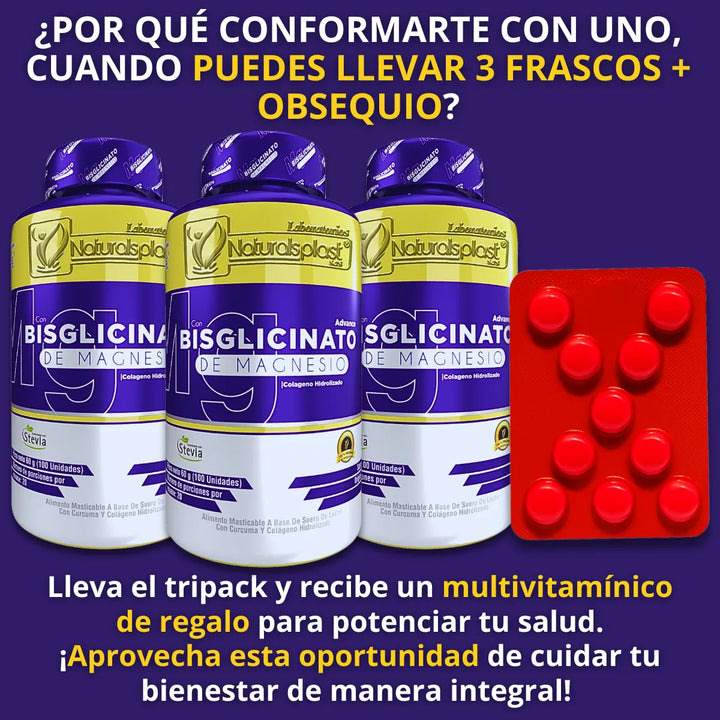 Bisglicinato De Magnesio 100 X3 Original - Imagen 2