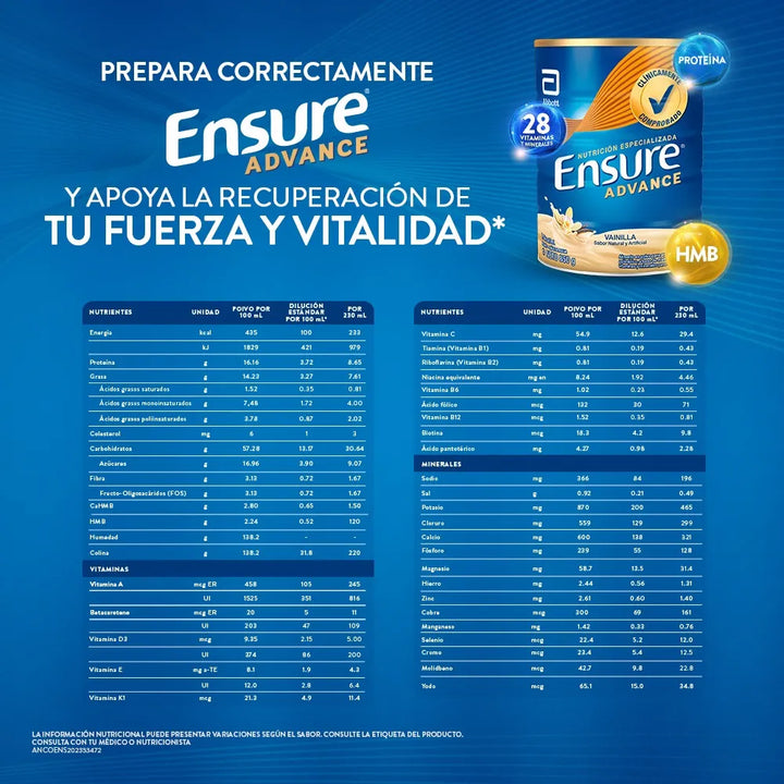 Ensure Advance Vainilla - Imagen 5