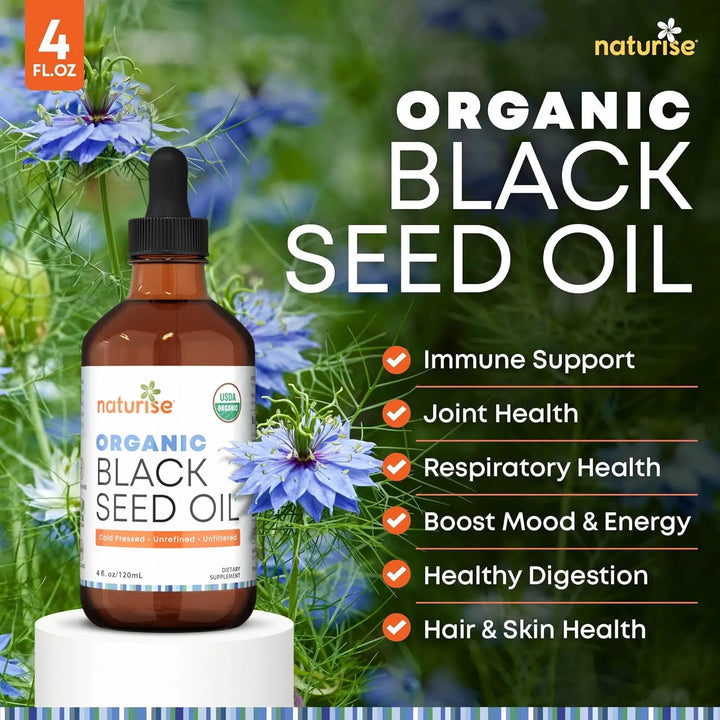 Aceite De Semilla Negra Orgánico Prensado En Frío Rico En An - Imagen 2
