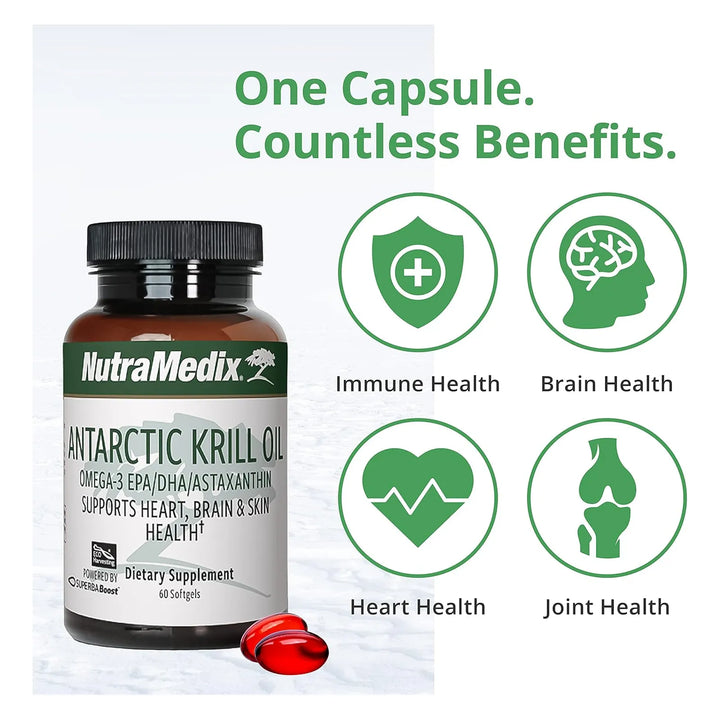 Aceite De Krill Antártico 500 Mg Omega-3 Epa Dha Astaxantina - Imagen 4