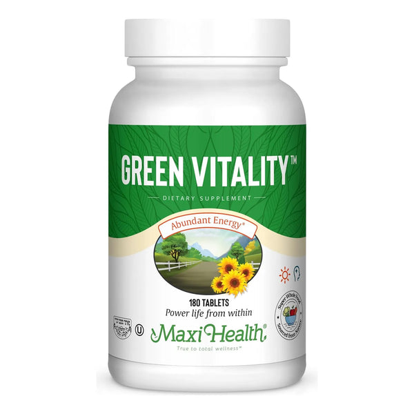 Vitalidad Verde Energética Fórmula 180 Tabletas Kosher - Imagen 1
