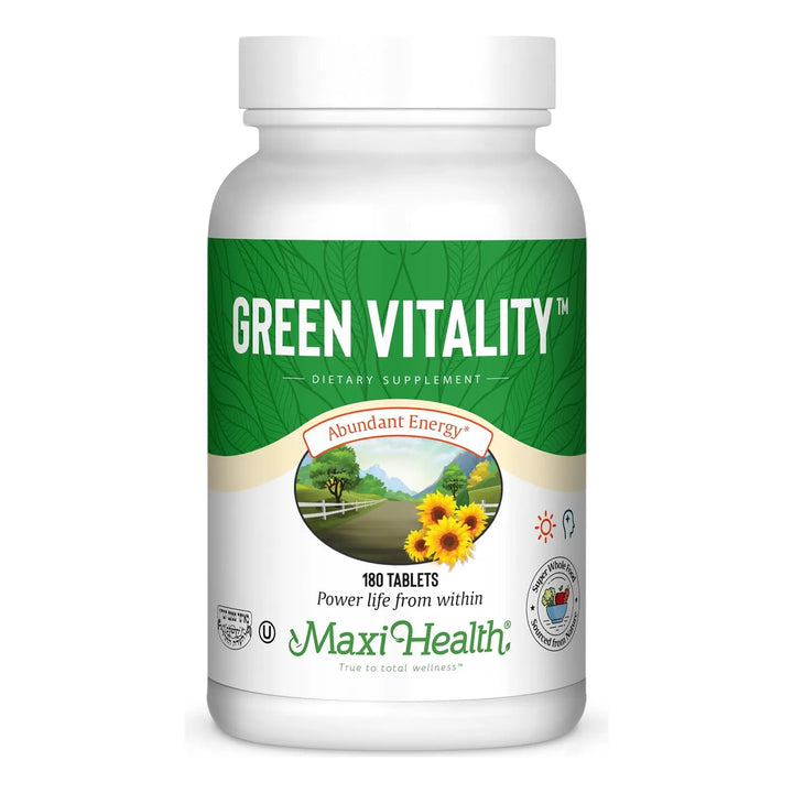 Vitalidad Verde Energética Fórmula 180 Tabletas Kosher - Imagen 1