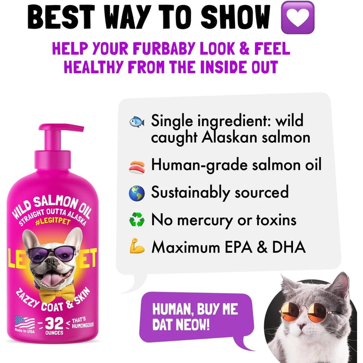 Aceite De Salmón Salvaje De Alaska Para Mascotas Omega 3 6 9 - Imagen 3