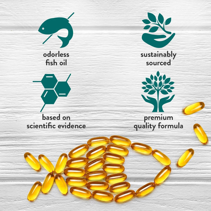 Aceite De Pescado Omega 3 1000 Mg Salud Corazón Cerebro Ojos - Imagen 3