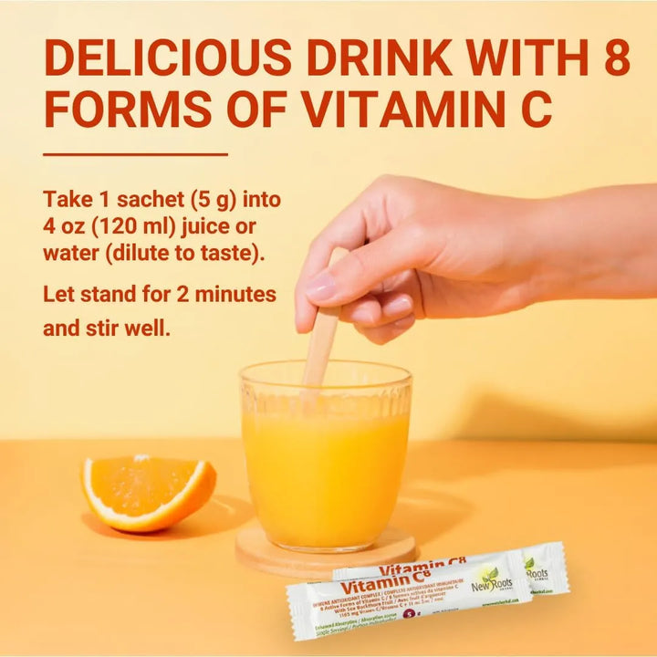 Vitamina C En Polvo 30 Bolsitas 1165 Mg Apoyo Inmunológico 8 - Imagen 5