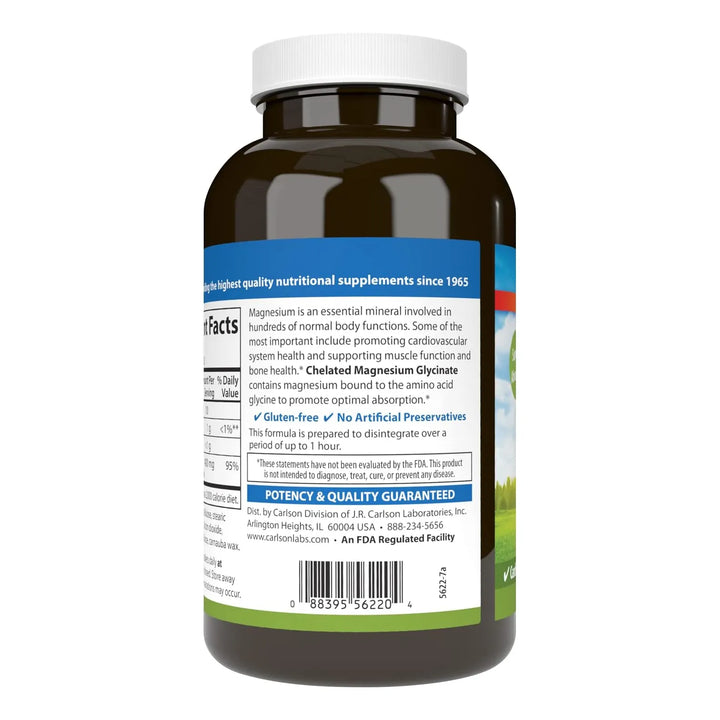 Glicinato De Magnesio 200 Mg Absorción Superior Salud Cardia - Imagen 3
