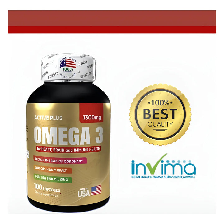 Fish Oil Omega 3 Dha Epa 1300mg 100 Softge Aceite De Pescado N/a - Imagen 7
