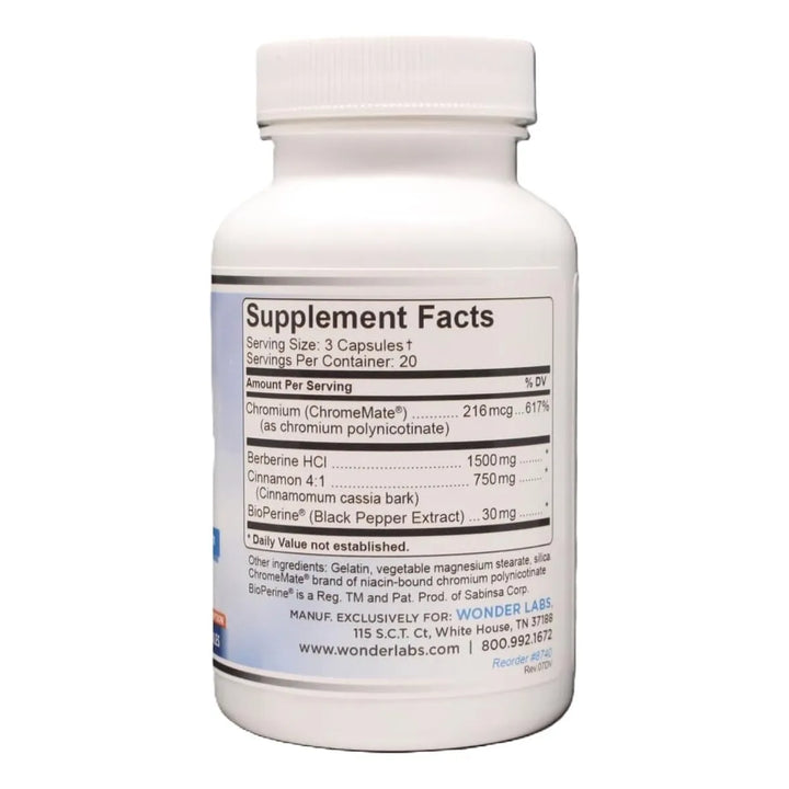 Berberina Hcl 500 Mg Con Canela Y Cromo Para Control De Gluc - Imagen 2